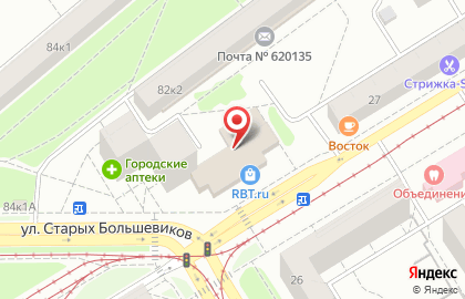 Академия бокса Кости Цзю на улице Старых Большевиков на карте