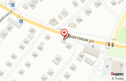 Крестьянский двор на Трактовой улице на карте