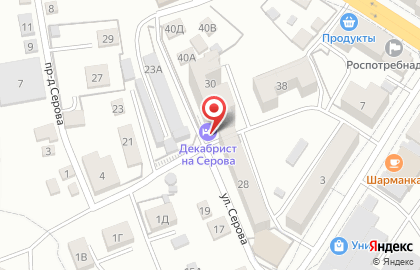Гостиница Декабрист на карте