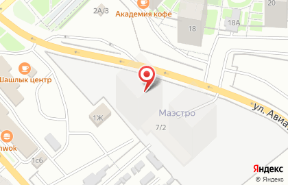 Шиномонтажная мастерская на ул. Молокова, 1ж/2 на карте