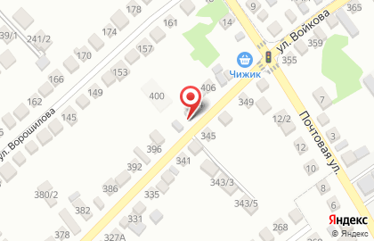 Магазин продуктов на улице Войкова на карте