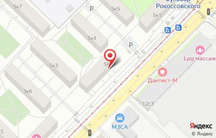 Парикмахерская в Москве на карте