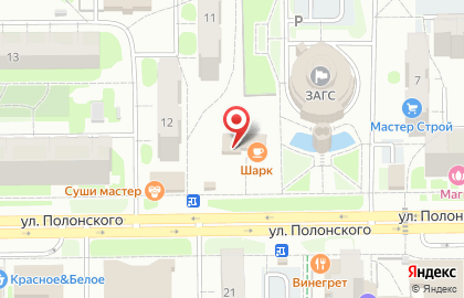 Магазин тканей Яна на улице Полонского на карте