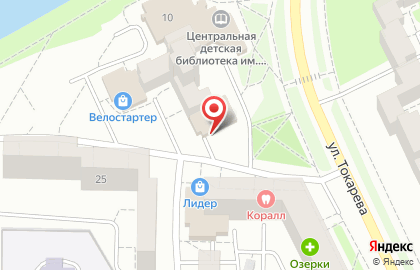 Дарека на улице Токарева на карте