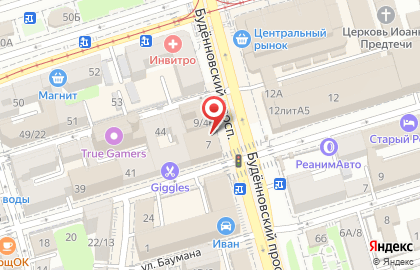 Магазин цифровой и бытовой техники DNS на Будённовском проспекте на карте