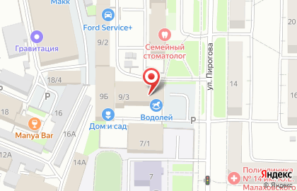 Автомойка Аврора в Центральном районе на карте