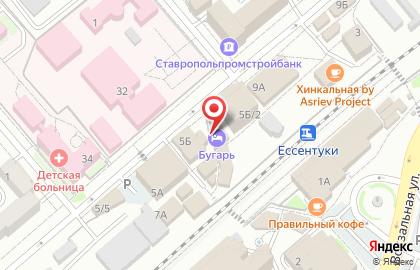Отель Бугарь на карте