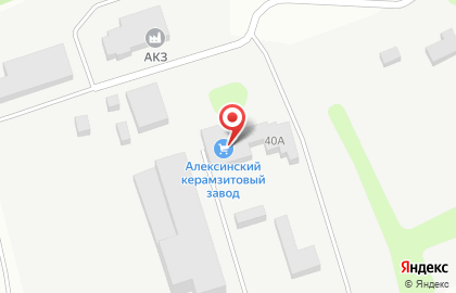 Алексинский керамзитовый завод на карте
