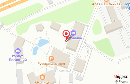 Гостиница Русская деревня во Владимире на карте