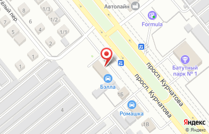 Автоцентр Бэлла на проспекте Курчатова на карте