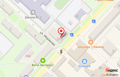 Кафе быстрого питания Пит-стоп на улице Ленинградской на карте