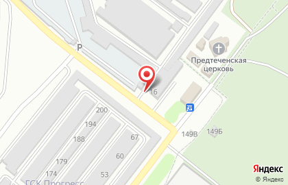 Гаражный кооператив Электроника в Левобережном районе на карте