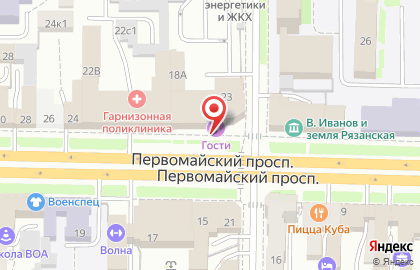 Фирменный салон Браво на Первомайском проспекте на карте