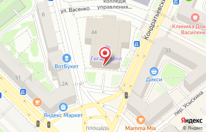 Банкомат Райффайзенбанк на Кондратьевском проспекте на карте