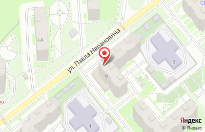 Кафе Антонов Двор на улице Павла Нарановича на карте