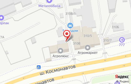 Компания Агролюкс на шоссе Космонавтов на карте
