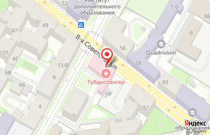 Противотуберкулезный диспансер №8 на площади Александра Невского I на карте