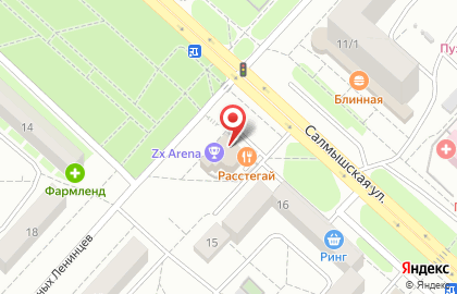 Бар Алкополис24 на улице Юных Ленинцев на карте