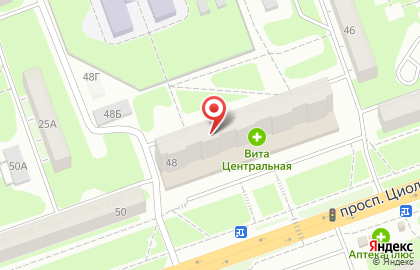 Магазин косметики и бытовой химии Флирт на проспекте Циолковского на карте