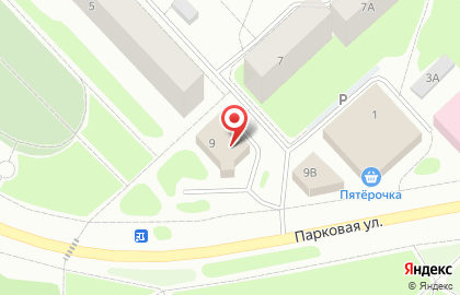 Многофункциональный центр на Парковой улице на карте