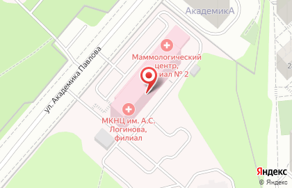 Медицинский центр К+31 на улице Академика Павлова на карте