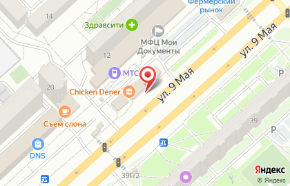 Магазин фруктов и овощей в Советском районе на карте