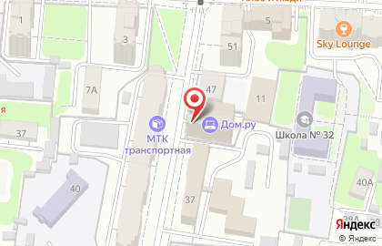 Телекоммуникационный центр Дом.ru Бизнес в Центральном районе на карте