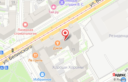 Банкомат Возрождение на улице Белинского на карте