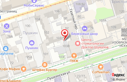 Солнечный РАЙ на Пушкинской улице на карте