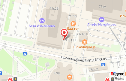 Салон красоты Mi на Измайловском шоссе на карте