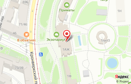 Магазин табачной продукции Табакерка на Кронверкском проспекте на карте