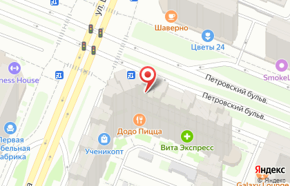 Пиццерия Додо Пицца в Санкт-Петербурге на карте