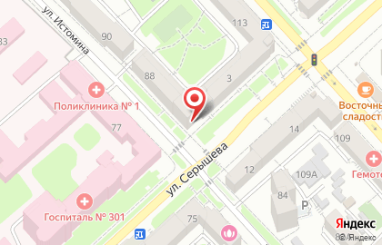 Центральная городская библиотека им. П. Комарова в Хабаровске на карте