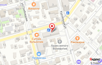 Агентство недвижимости Титул на Красногвардейской улице на карте
