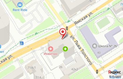 Магазин Настоящая пекарня на Ямской улице на карте