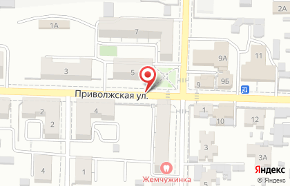 Искорка на Приволжской улице на карте