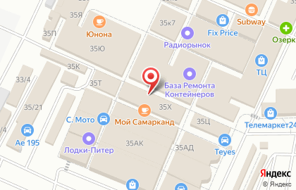 Кафе быстрого питания на карте