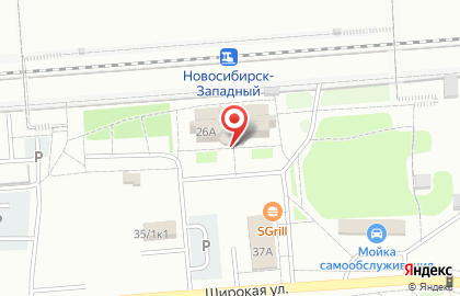 Новосибирск-Западный на карте