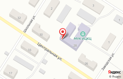 Избирательный участок №9 на Центральной улице на карте