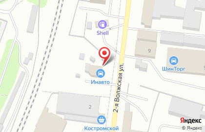 Торгово-сервисный центр Инавто в Костроме на карте