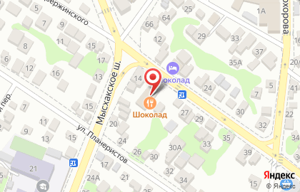 Гостинично-ресторанный комплекс Шоколад на проспекте Дзержинского на карте