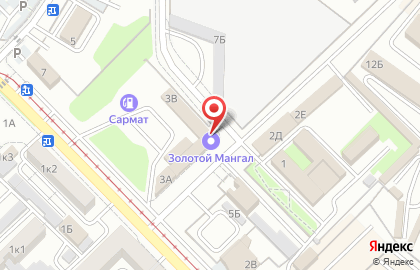 Сеть шашлычных Золотой мангал на карте