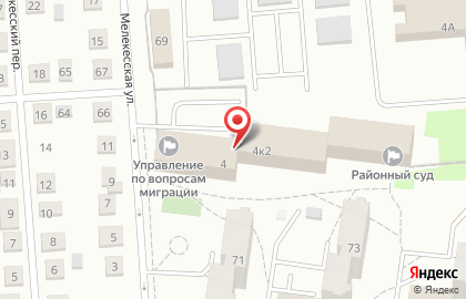 Прокуратура Заволжского района на Мелекесской улице на карте