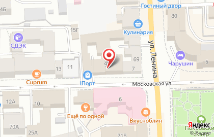 Дэнас-центр на улице Ленина на карте