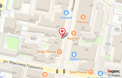 Банкомат Росбанк на Московской улице на карте