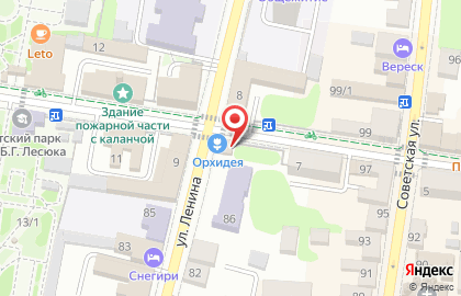 Цветочный салон Орхидея на улице Ленина на карте