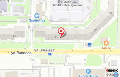 Скарабей на улице Закиева на карте