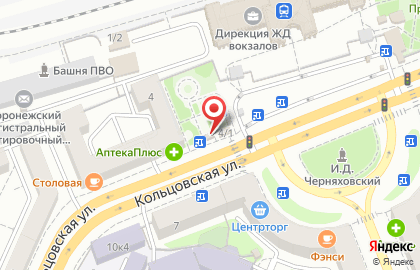 Киоск по продаже печатной продукции на Кольцовской улице на карте