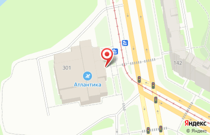 Кафе Атлантика на проспекте Обуховской Обороны на карте