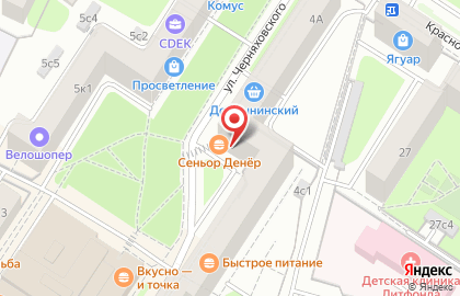 Копировальный центр Реглет на улице Черняховского на карте